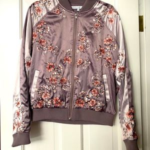 Lovers & Friends Silk Bomber Jacket